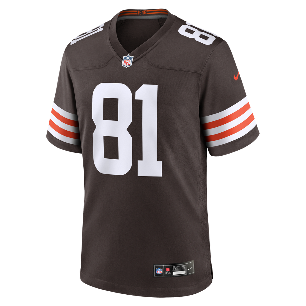 Luke Floriea Cleveland Browns Nike Team Game Jersey -  Brown
