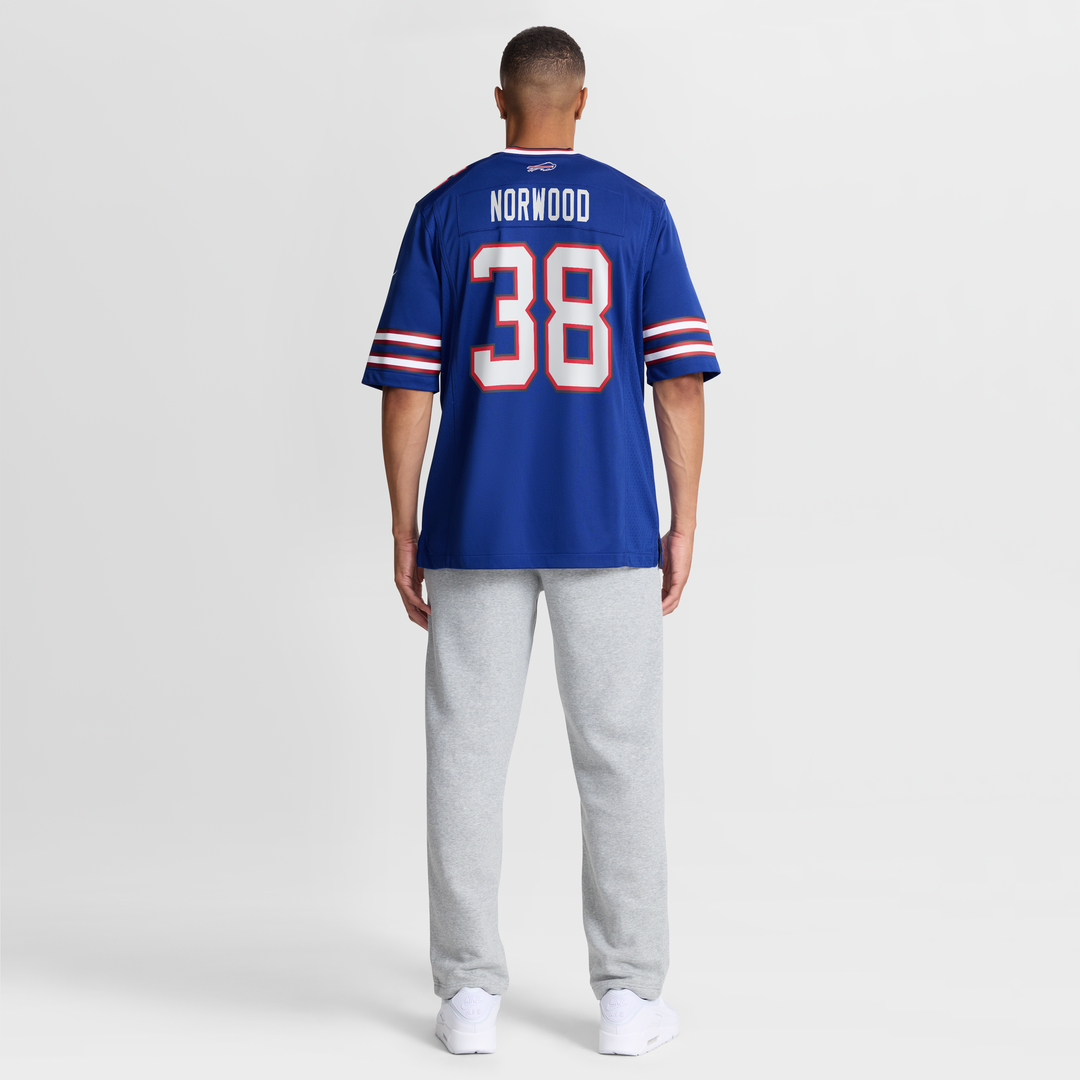 Tre Norwood Buffalo Bills Nike Team Game Jersey -  Royal