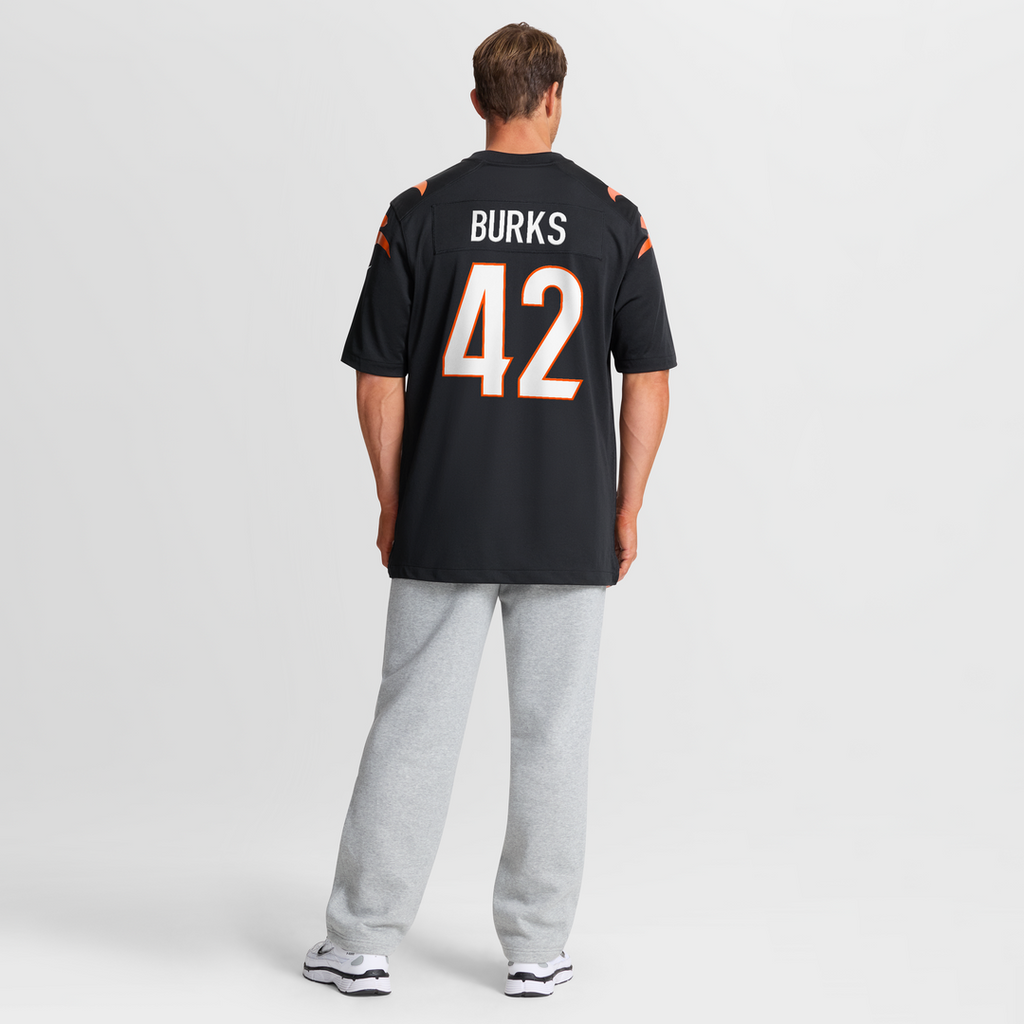 Oren Burks Cincinnati Bengals Nike Team Game Jersey -  Black
