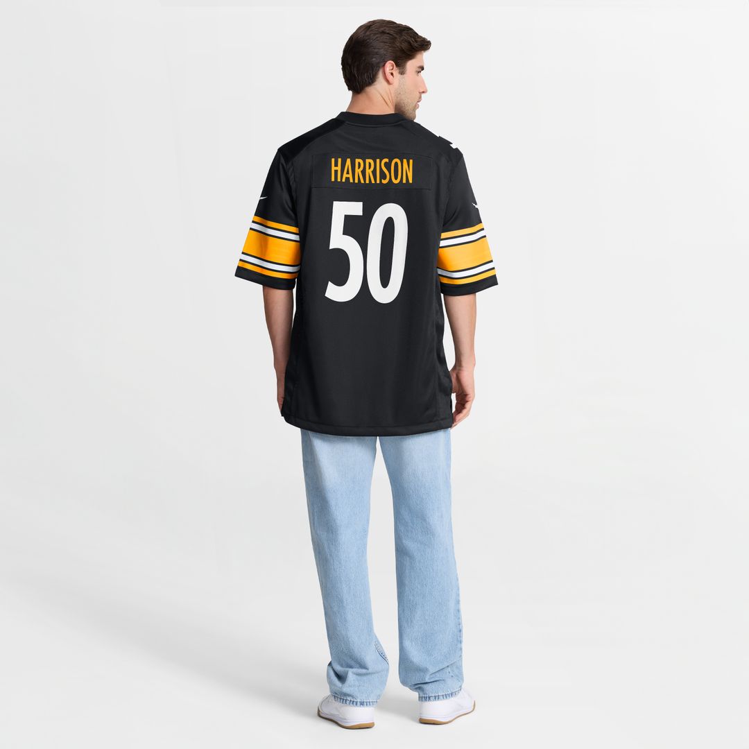 Malik Harrison Pittsburgh Steelers Nike Team Game Jersey -  Black