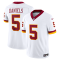 Jayden Daniels Washington Commanders Nike Vapor F.U.S.E. Stitched Limited Jersey - White