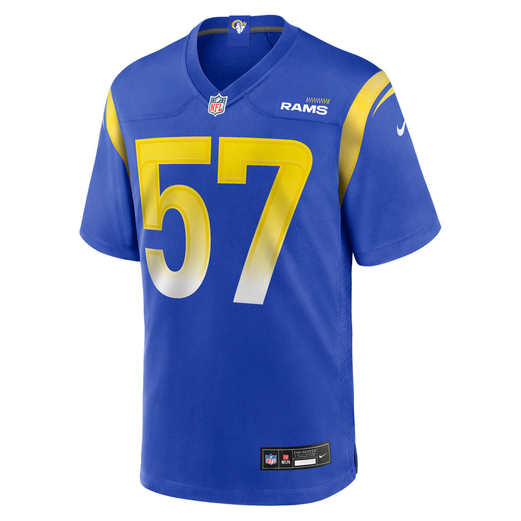 Ty Hamilton Los Angeles Rams Nike Team Game Jersey -  Royal