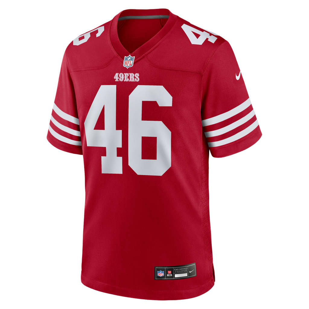 Jon Weeks San Francisco 49ers Nike Team Game Jersey -  Scarlet
