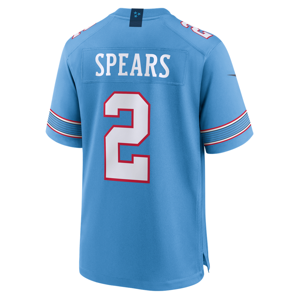 Tyjae Spears Tennessee Titans Nike Game Jersey - Light Blue
