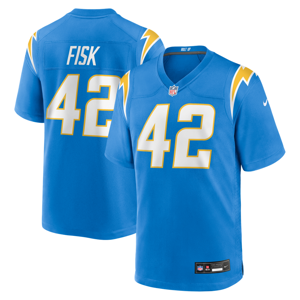 Tucker Fisk Los Angeles Chargers Nike Team Game Jersey -  Powder Blue