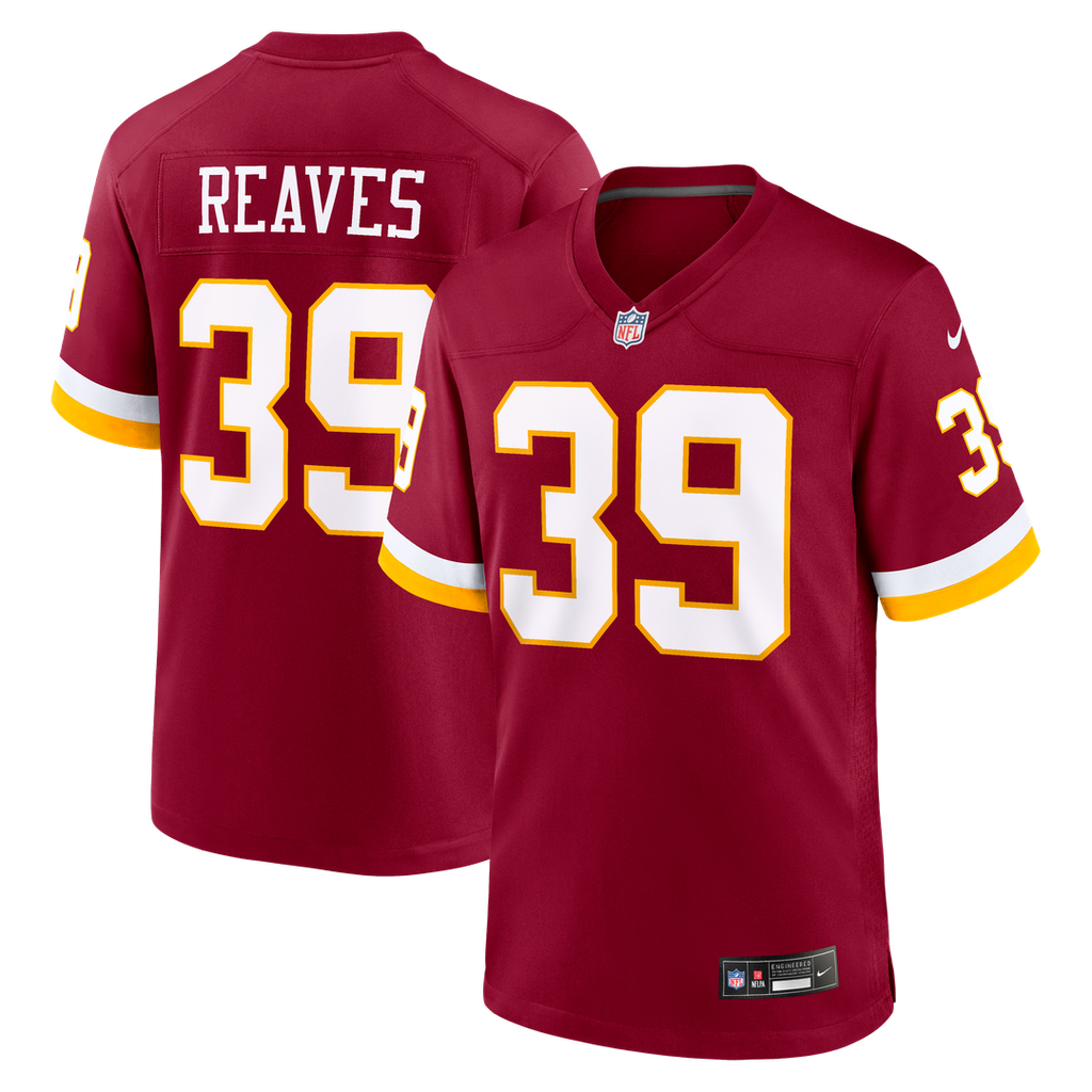 Jeremy Reaves Washington Commanders Nike Game Jersey - Burgundy