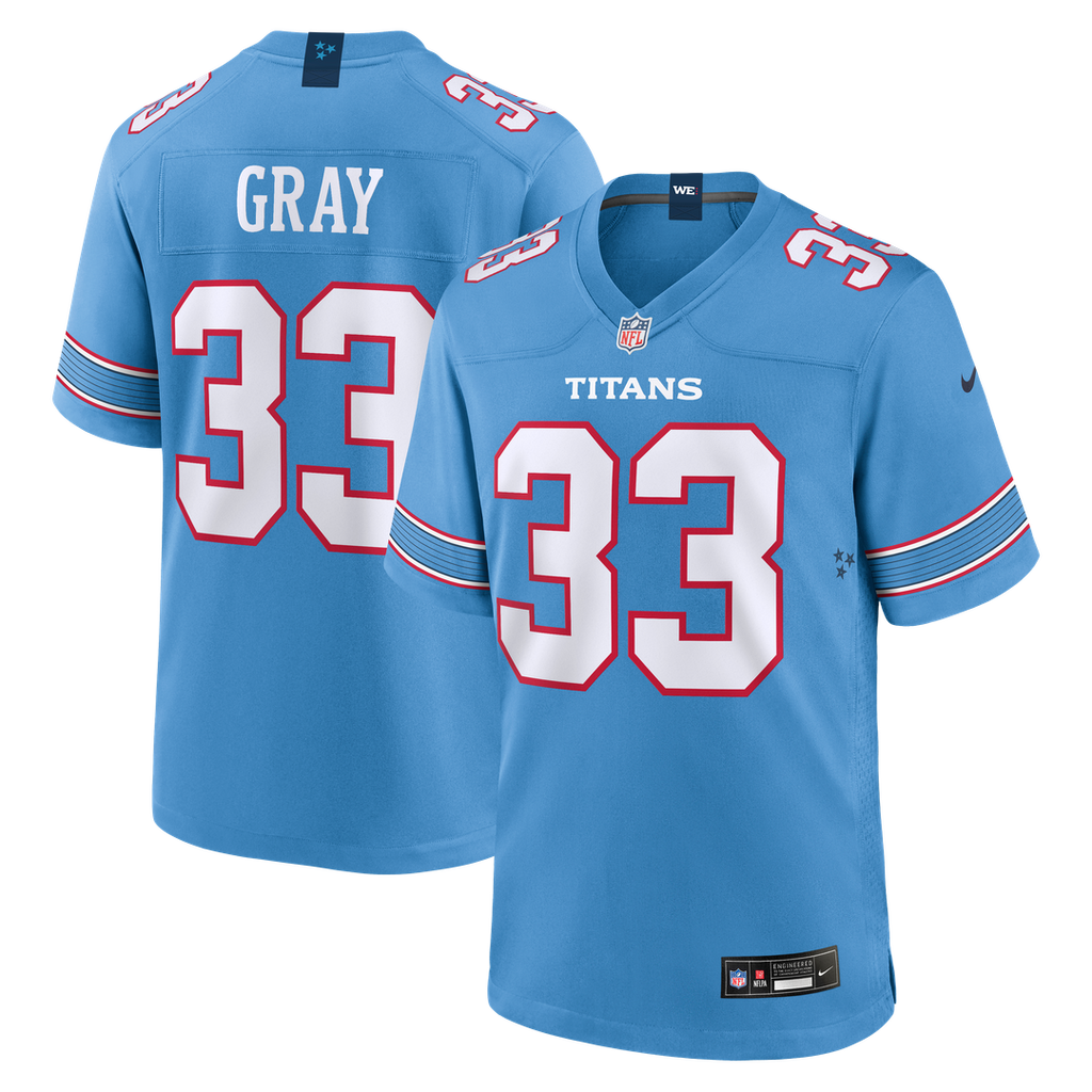 Cedric Gray Tennessee Titans Nike Game Jersey - Light Blue