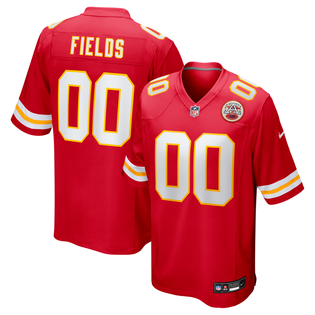 Justin Fields Kansas City Chiefs Nike Game Jersey - Red