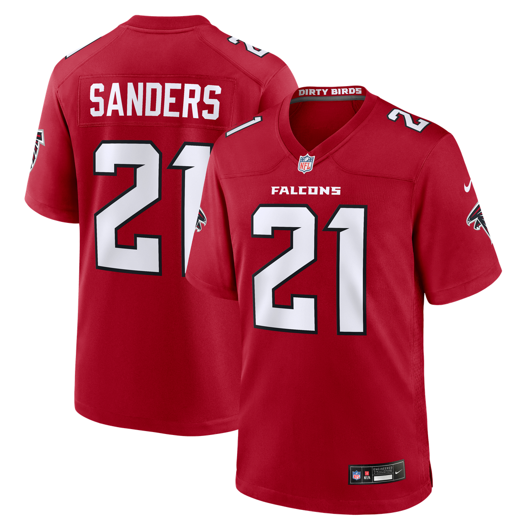 Deion Sanders Atlanta Falcons Nike Retired Player Game Jersey - White