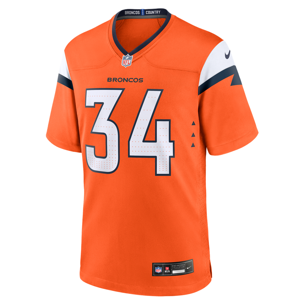 JL Skinner Denver Broncos Nike Team Game Jersey -  Orange
