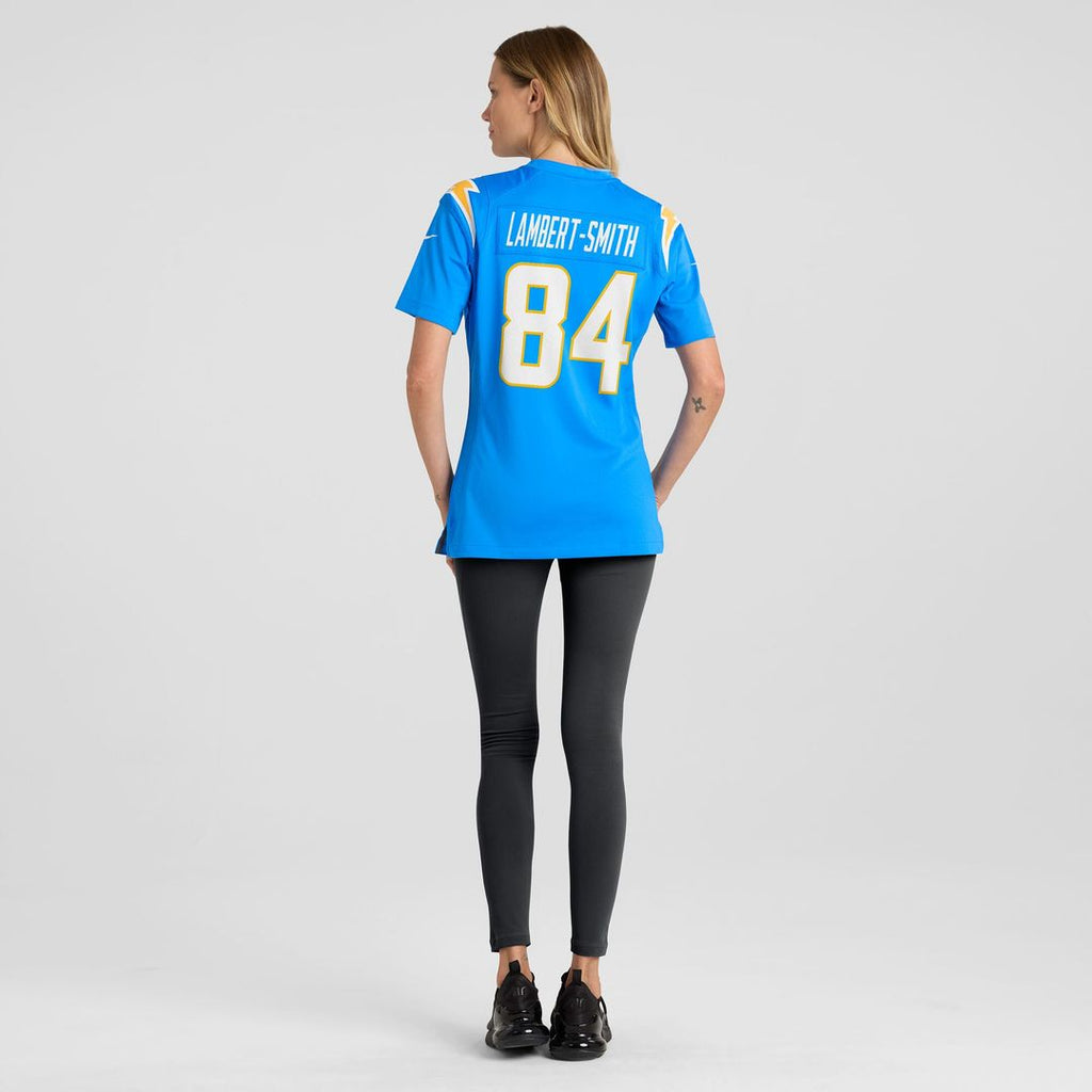 KeAndre Lambert-Smith Los Angeles Chargers Nike Women's Team Game Jersey -  Powder Blue