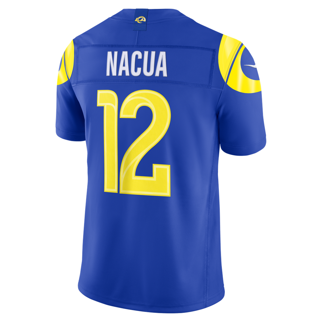 Puka Nacua Los Angeles Rams Nike Vapor F.U.S.E. Stitched Limited Jersey - Royal