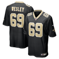 Barry Wesley New Orleans Saints Nike Team Game Jersey -  Black