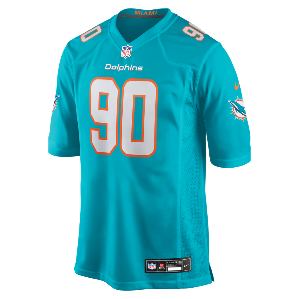 Kenneth Grant Miami Dolphins Nike Team Game Jersey - Aqua