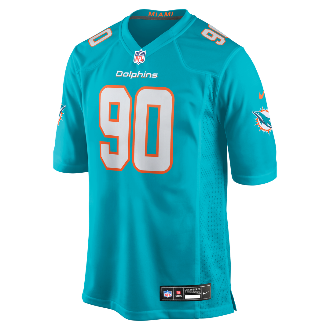 Kenneth Grant Miami Dolphins Nike Team Game Jersey - Aqua