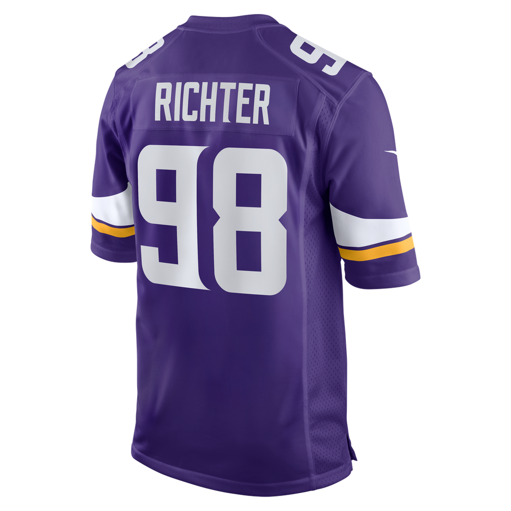 Bo Richter Minnesota Vikings Nike Team Game Jersey -  Purple