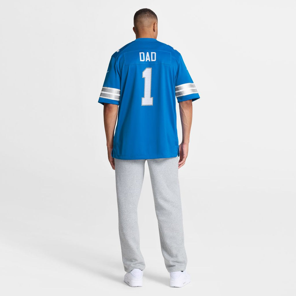 Number 1 Dad Detroit Lions Nike Game Jersey - Blue