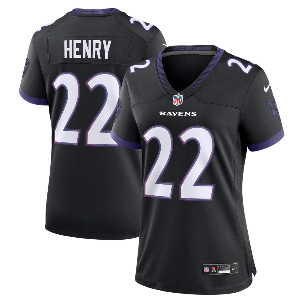 Derrick Henry Baltimore Ravens Nike Women's Alternate Game Jersey - Black