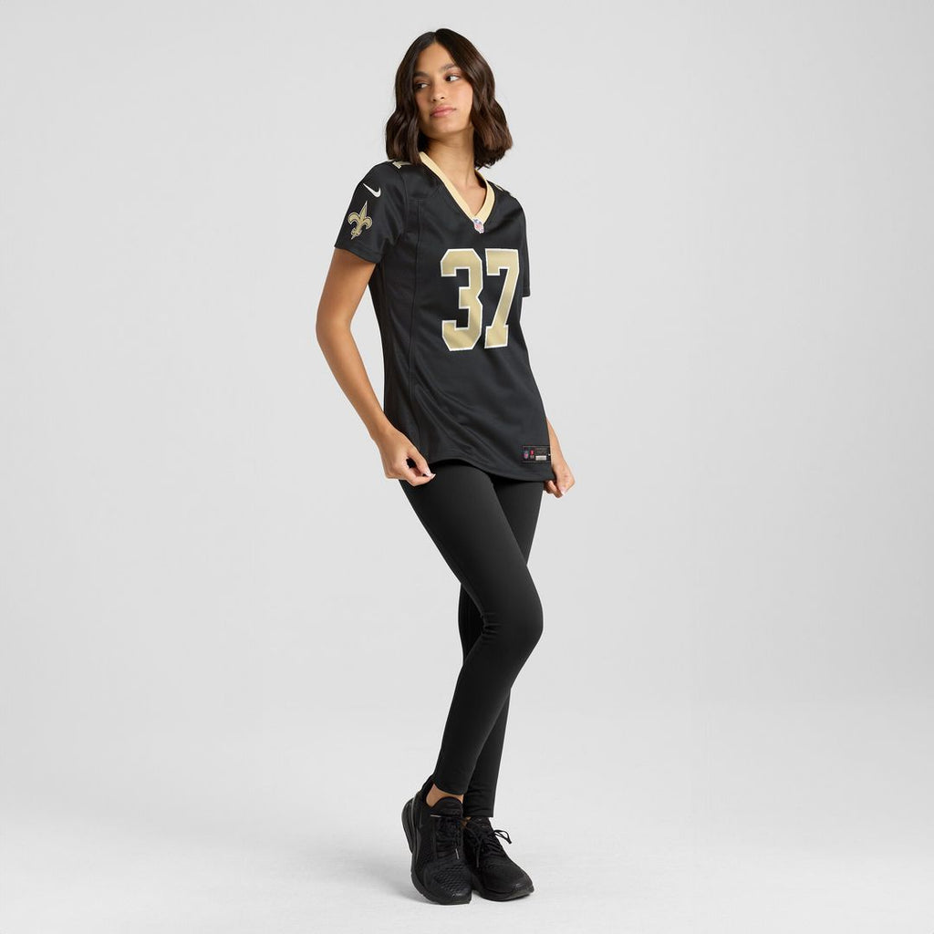 Steve Gleason New Orleans Saints Nike Women's Game Retired Player Jersey - Black