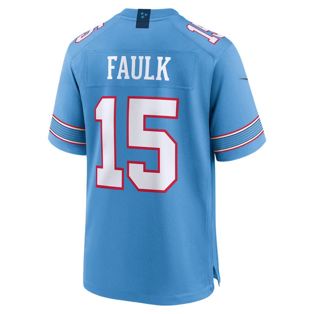 Keldric Faulk Tennessee Titans Nike Team Game Jersey - Light Blue