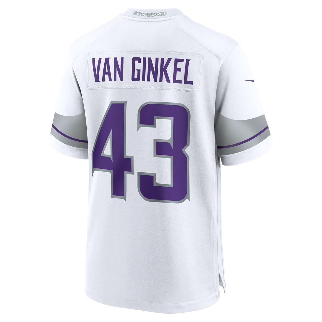 Andrew Van Ginkel Minnesota Vikings Nike Alternate Game Jersey - White