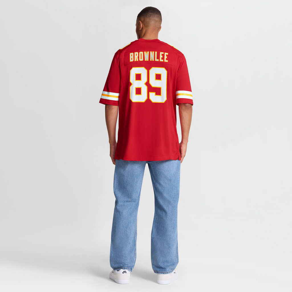 Jason Brownlee Kansas City Chiefs Nike Team Game Jersey -  Red