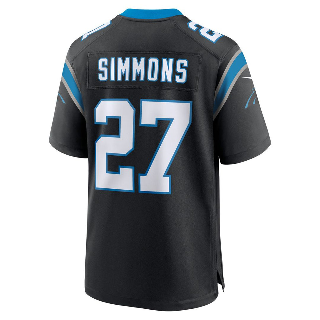 Isaiah Simmons Carolina Panthers Nike Team Game Jersey -  Black