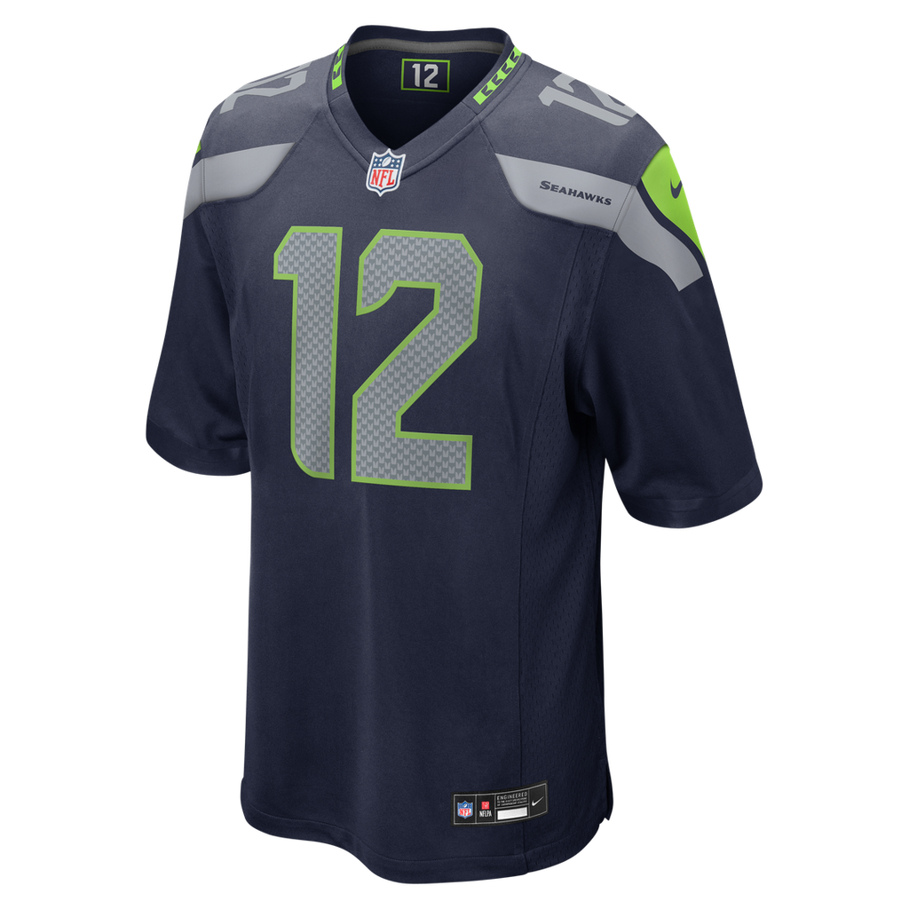 12s Seattle Seahawks Nike Team Game Jersey -  College Navy