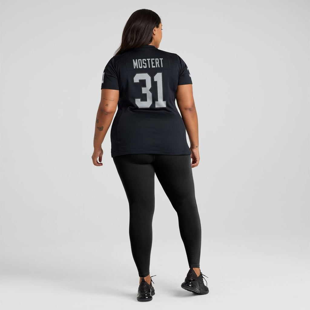Raheem Mostert Las Vegas Raiders Nike Women's Team Game Jersey -  Black