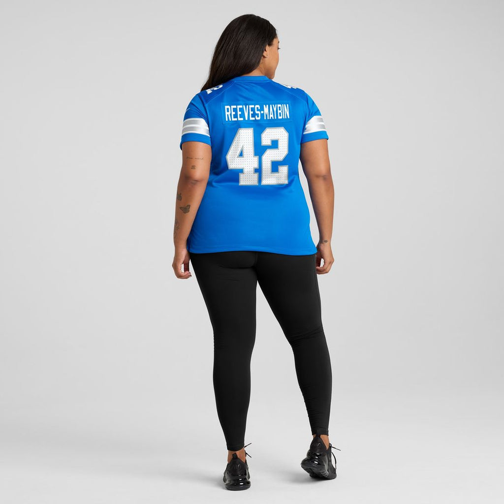 Jalen Reeves-Maybin Detroit Lions Nike Women's Team Game Jersey -  Blue