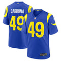 Joe Cardona Los Angeles Rams Nike Team Game Jersey -  Royal